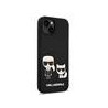 Karl Lagerfeld MagSafe Liquid Silicone Karl and Choupette Case for iPhone 14 Plus / Black