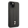 Karl Lagerfeld Quilted Puffy Ikonik Logo Case for iPhone 14 Plus / black