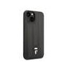 Karl Lagerfeld Quilted Puffy Ikonik Logo Case for iPhone 14 Plus / black