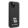 Karl Lagerfeld Liquid Silicone Choupette Case for iPhone 14 Plus / Black