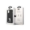 Karl Lagerfeld Liquid Silicone Choupette Case for iPhone 14 Plus / Black