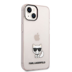 Karl Lagerfeld Choupette Logo Case for iPhone 14 Plus / pink