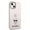 Karl Lagerfeld Choupette Logo Case for iPhone 14 Plus / pink