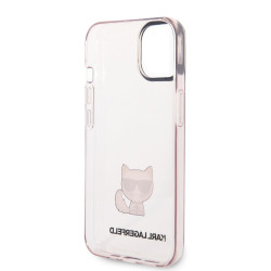 Karl Lagerfeld Choupette Logo Case for iPhone 14 Plus / pink