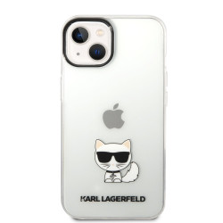 Karl Lagerfeld Choupette Logo Case for iPhone 14 Plus / Transparent