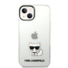 Karl Lagerfeld Choupette Logo Case for iPhone 14 Plus / Transparent