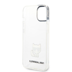 Karl Lagerfeld Choupette Logo Case for iPhone 14 Plus / Transparent