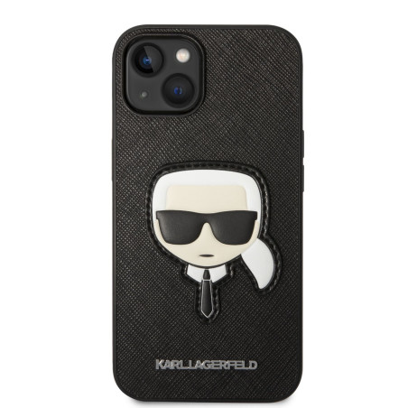 Karl Lagerfeld PU Saffiano Karl Head Case for iPhone 14 Plus / Black