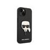 Karl Lagerfeld PU Saffiano Karl Head Case for iPhone 14 Plus / Black
