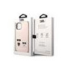 Karl Lagerfeld and Choupette Liquid Silicone Case for iPhone 14 Plus / pink