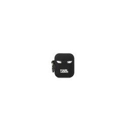 Karl Lagerfeld 3D Logo NFT Karl Head Silicone Case for AirPods 1/2 / Black