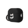 Karl Lagerfeld 3D Logo NFT Choupette Head Silicone Case for AirPods Pro 2 / Black