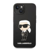 Karl Lagerfeld Liquid Silicone Ikonik NFT Case for iPhone 14 Plus / Black
