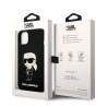 Karl Lagerfeld Liquid Silicone Ikonik NFT Case for iPhone 14 Plus / Black