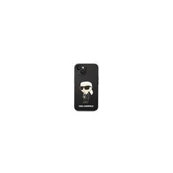 Karl Lagerfeld Liquid Silicone Ikonik NFT Case for iPhone 14 Plus / Black