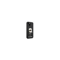 Karl Lagerfeld Liquid Silicone Ikonik NFT Case for iPhone 14 Plus / Black