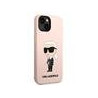 Karl Lagerfeld Liquid Silicone Ikonik NFT Case for iPhone 14 Plus / Pink