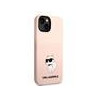 Karl Lagerfeld Liquid Silicone Choupette NFT Case for iPhone 14 Plus / Pink