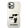 Karl Lagerfeld IML Glitter Karl and Choupette NFT Case for iPhone 12/12 Pro / transparent