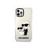 Karl Lagerfeld IML Glitter Karl and Choupette NFT Case for iPhone 12/12 Pro / transparent