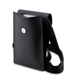 Karl Lagerfeld Saffiano Metal Logo NFT Wallet Phone Bag / black