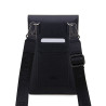 Karl Lagerfeld Saffiano Metal Logo NFT Wallet Phone Bag / black