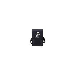 Karl Lagerfeld Saffiano Metal Logo NFT Wallet Phone Bag / black