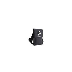 Karl Lagerfeld Saffiano Metal Logo NFT Wallet Phone Bag / black