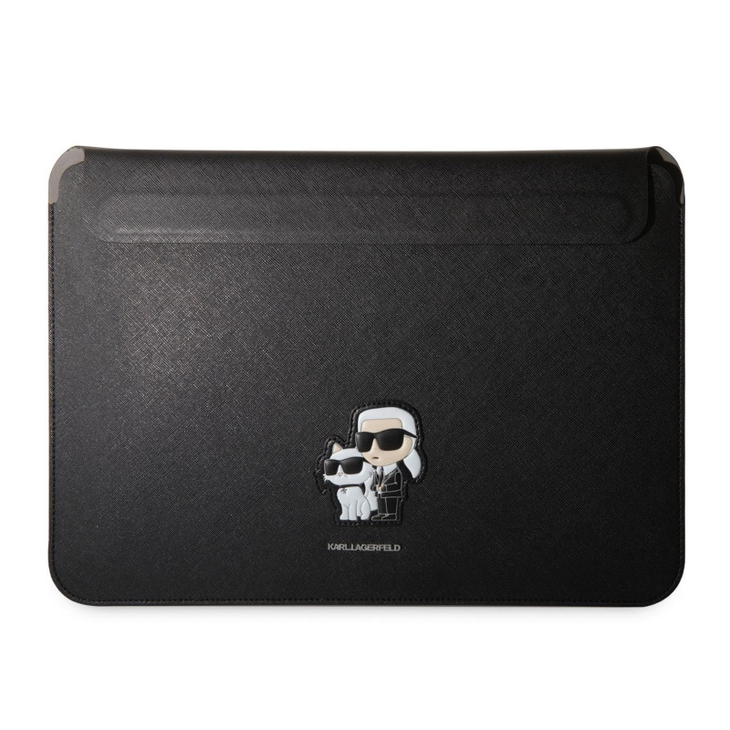 Karl Lagerfeld Saffiano Karl and Choupette Computer Sleeve 13/14" / black