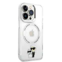 Karl Lagerfeld IML Karl and Choupette MagSafe Case for iPhone 13 Pro / transparent