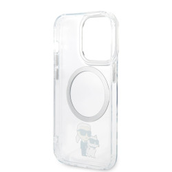 Karl Lagerfeld IML Karl and Choupette MagSafe Case for iPhone 13 Pro / transparent
