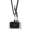 Karl Lagerfeld Universal Crossbody Strap Cord and Ikonik Pins / Black