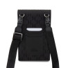 Karl Lagerfeld Saffiano Monogram Choupette NFT Wallet Phone Bag / black