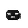 Karl Lagerfeld 3D Logo NFT Karl and Choupette Silicone Case for AirPods Pro 2 / Black