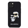 Karl Lagerfeld 3D Rubber Karl and Choupette Case for iPhone 13 / Black