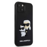 Karl Lagerfeld 3D Rubber Karl and Choupette Case for iPhone 13 / Black