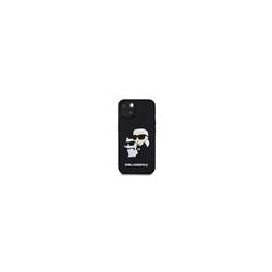 Karl Lagerfeld 3D Rubber Karl and Choupette Case for iPhone 13 / Black