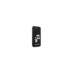 Karl Lagerfeld 3D Rubber Karl and Choupette Case for iPhone 13 / Black