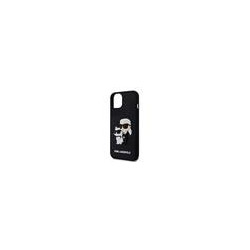 Karl Lagerfeld 3D Rubber Karl and Choupette Case for iPhone 13 / Black