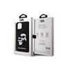 Karl Lagerfeld 3D Rubber Karl and Choupette Case for iPhone 13 / Black