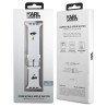 Karl Lagerfeld Karl and Choupette Head NFT Watch Strap for Apple Watch 38/40/41 / white