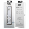 Karl Lagerfeld Karl and Choupette Head NFT Watch Strap for Apple Watch 42/44/45/46/49 / white