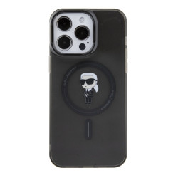 Karl Lagerfeld IML Ikonik MagSafe Case for iPhone 15 Pro Max / black