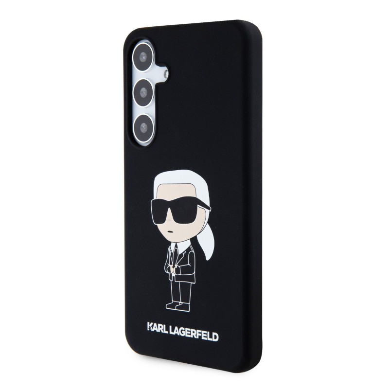 Karl Lagerfeld Liquid Silicone Ikonik NFT Case for Samsung Galaxy S24+ / black