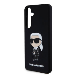 Karl Lagerfeld Liquid Silicone Ikonik NFT Case for Samsung Galaxy S24+ / black