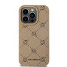 Karl Lagerfeld PU Karl Heads Pattern MagSafe Case for iPhone 15 Pro Max / beige