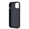 Karl Lagerfeld PU Saffiano Athleisure Stripe and Strap Case for iPhone 15 / pink