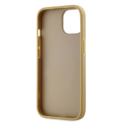 Karl Lagerfeld Wrinkled PU Signature Logo Case for iPhone 15 / Gold