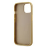Karl Lagerfeld Wrinkled PU Signature Logo Case for iPhone 15 / Gold