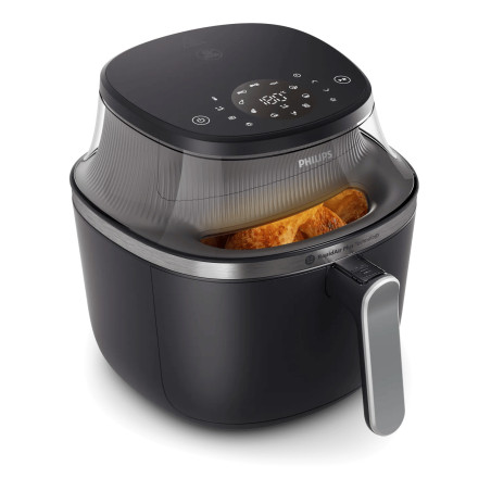 Philips 3000 series NA341/00 gruzdintuvė Vienas 7,2 L Autonominės 2000 W Karšto oro gruzdintuvė Juoda, Sidabras
